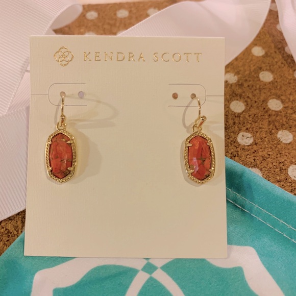 Kendra Scott Jewelry - Kendra Scott Lee in Bronze veined red magnesite